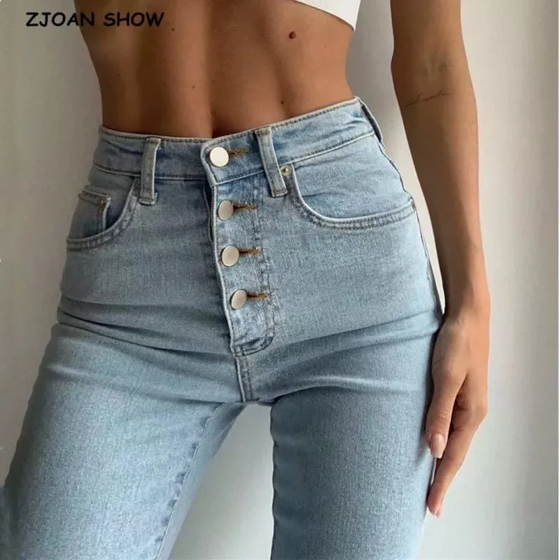 Women High waist Slim Fit Stretchable Denim Jeans